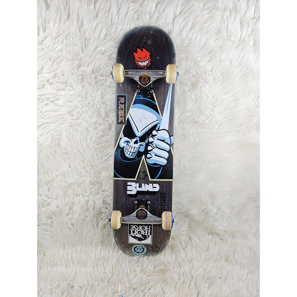 Super Rare Vintage Blind Reaper With Blade Skateboard 90s Tensor Trucks